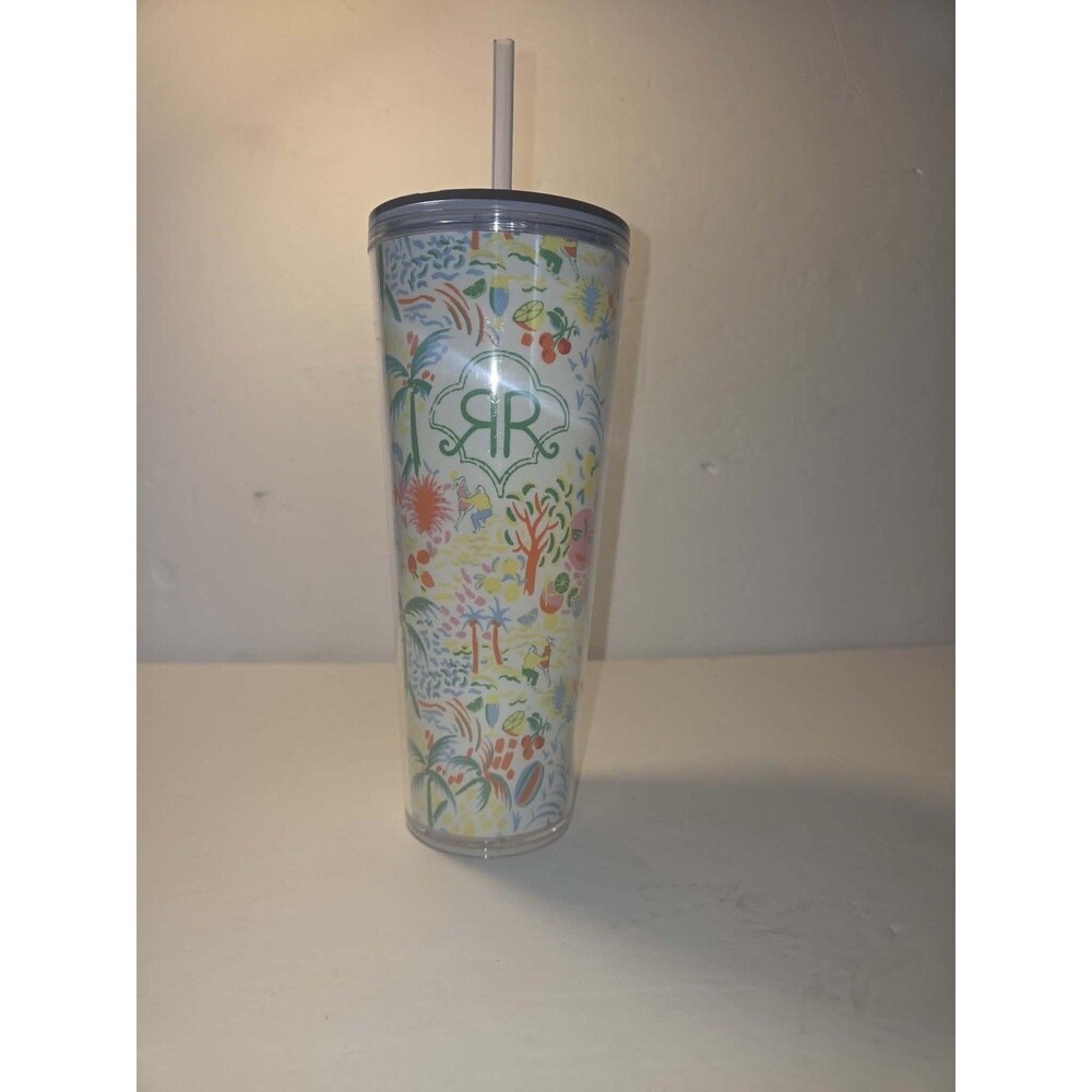 24oz Vacation Tritan Hydration Tumbler White/Blue - Roller Rabbit x Target